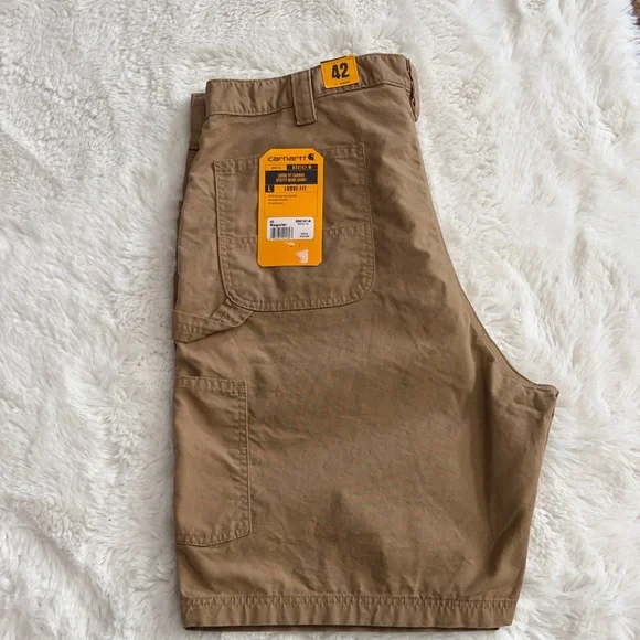 Carhartt Men’s Khaki/Tan Cargo Work Shorts,Size 42 ,Loose Fit Canvas - Picture 16 of 17